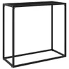vidaXL Stolik konsola czarny 80x35x75 cm szkło hartowane Podgląd zdjęcia produktu 7