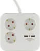 REV PowerQuad Bloc 3 prises + 2x USB blanc Voir les images du produit 5