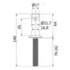 Držák zábradlí AISI 316, 25 x 1,5 mm, 1 ks Náhled obrázku produktu 3