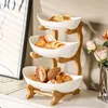 3 Etagen Etagere Obst Kuchen Snacks für Familie Party Produktbild-Vorschau 7