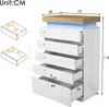 Flieks Wohnzimmerschrank Kommode mit 6 Schubladen, Produktbild-Vorschau 7