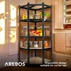 AREBOS sada 3 regálov pre vysoké zaťaženie | rohové regály, Náhľad obrázku produktu 4