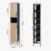 Mobile alto da bagno "Svanes" con 2 ante e 6 ripiani, 170 x Anteprima dell’immagine prodotto 3