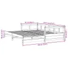 Tagesbett ohne Matratze Wachsbraun 90x190 cm Massivholz Produktbild-Vorschau 11