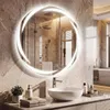 Specchio da bagno COSTWAY, armadio da bagno rotondo con Anteprima dell’immagine prodotto 2
