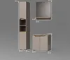A 3-piece bathroom furniture set displayed against a plain gray background with dimensions indicated. Anteprima dell’immagine prodotto