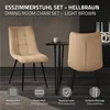ML-Design set di 4 sedie per sala da pranzo marrone chiaro, Anteprima dell’immagine prodotto 2