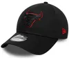 New Era NBA 9FORTY Cap Team Outline Chicago Bulls black Produktbild-Vorschau 7