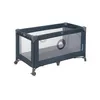 A blue and gray travel crib with a starry pattern on a white background. Anteprima dell’immagine prodotto