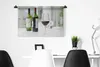 MuchoWow® Wandteppich Wandbehang Zwei Flaschen Rotwein und Produktbild-Vorschau 4