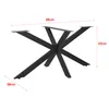 Tischgestell ’Oberau’ Stahl 98 x 58 x 43 cm Schwarz Produktbild-Vorschau 3