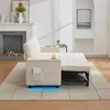 Trzyosobowa sofa rozkładana Merax z uchwytami na kubki, Podgląd zdjęcia produktu 3
