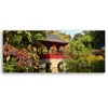 Leinwandbild Japanischer Garten Natur 150x50 Feeby Grün Produktbild-Vorschau 2