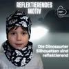 Bonnet réfléchissant pour enfants & loop dinosaure tissu Voir les images du produit 4