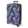 NoBoringSuitcases.com® Großer Koffer - Totenkopf - Rosen - Produktbild-Vorschau 2