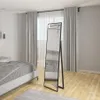 Elegantné podlahové zrkadlo Verona - čierne Náhľad obrázku produktu 1