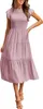 ASKSA Damen Elegant Kleid Maxikleid A-Linie Swing Boho Produktbild-Vorschau 1