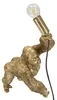 Mauro Ferretti Gorilla stolní lampa E14 22,5x16x40 cm zlatá Náhled obrázku produktu 5