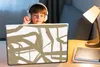 MuchoWow® Laptop Aufkleber Sticker Cover Abstrakt - Braun - Produktbild-Vorschau 3