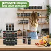 Zestaw 36 słoików na przyprawy Zimilo, czarne, szklane, 120 Podgląd zdjęcia produktu 3