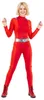 Spion-Damenkostüm für Fasching Helden-Anzug rot S (36/38) Produktbild-Vorschau 3