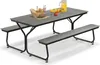 GOPLUS Picknicktisch Set, Campingtisch Biertisch für 6-8 Produktbild-Vorschau 1