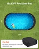 SucceBuy Tapis de sol pour piscine 5,5x10 m, adapté aux Voir les images du produit 5
