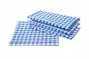 Landhaus Tischwäsche 10 mm Karo blau-weiß 60 x 60 - 6 Stück Produktbild-Vorschau 3