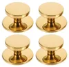 Topfdeckelgriff, 4 Stück, Edelstahl, hitzebeständig, 6,7 x 6,7 x 3,7 cm, gold Productafbeelding-voorbeeld