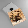 Wanduhr - Quadrat - Glasuhr - Kraut Tee  getrocknete Produktbild-Vorschau 2