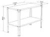 Tepro staande plank/plantentafel voor kassen, 114x50x80 cm, Productafbeelding-voorbeeld 10
