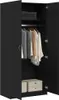 vidaXL Kleiderschrank mit Tür Schwarz Eichen-Optik 90 x 52 Produktbild-Vorschau 3