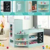 COSTWAY Negozio in legno per bambini con bancone, Anteprima dell’immagine prodotto 8