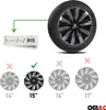 Sparco 4er Set 15" Zoll Radkappen Lazio SPC1591BKGR schwarz Produktbild-Vorschau 4