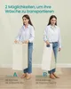 Two women demonstrating two ways to transport laundry using a collapsible hamper. Produktbild-Vorschau