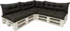 Palettenkissen Set 7-teilig Schwarz – Sitzkissen 120×60 cm Produktbild-Vorschau 1
