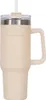 Thermobecher mit Strohhalm Edelstahl 1,18 Liter Beige Produktbild-Vorschau 1