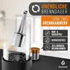 Flammtal Bioethanol Kamin [8h Brenndauer / 80x26x26 cm] - Produktbild-Vorschau 5