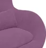 vidaXL Tabouret œuf avec repose-pieds en velours violet Voir les images du produit 7