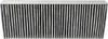 A close-up, straight-on view of a gray pleated air filter. Produktbild-Vorschau
