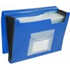 Q-Connect-Ordner mit 13 Fächern, transparent, blau, KF01275 Produktbild-Vorschau 4