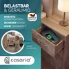 CASARIA Nachttisch mit 3 Schubladen Holz Eiche Produktbild-Vorschau 4