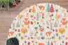 MuchoWow® Mauspad Mousepad Fuchs - Blumen - Regenbogen - Produktbild-Vorschau 2