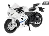 Suzuki GSX-R1000 Modell 1:18 Weiß Metall Kunststoff Produktbild-Vorschau 1