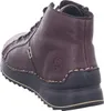A single burgundy leather boot is shown from the back and side against a white background. Produktbild-Vorschau