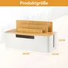 Kabelmanagement Box mit Bambusdeckel, Kabel Organizer für Produktbild-Vorschau 2