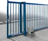 A blue sliding gate with a motor unit at the bottom. Náhľad obrázku produktu