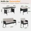 FCH Gartenmöbel-Set,Polyrattan Lounge Set,Gartenlounge-Set Produktbild-Vorschau 7