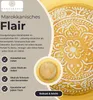 Tantar podnos 18cm žltý, orientálny, ručne vyrobený z kovu Náhľad obrázku produktu 4