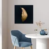 MuchoWow® Poster Blätter - Luxus - Gold - Schwarz - Natur Produktbild-Vorschau 5